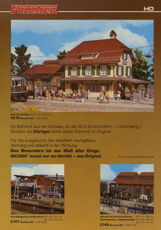 Seite 6 Vollmer Prospekt mit Neuheiten 1985