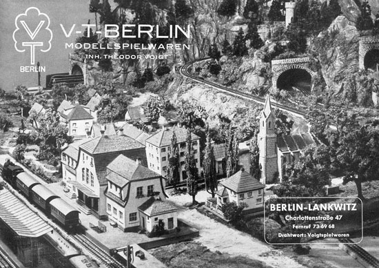 Seite 1 Voigt Modellspielwaren Katalog 1954, VT Berlin