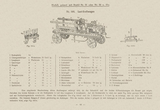 Walther Metall-Baukasten Stabil Katalog 1924