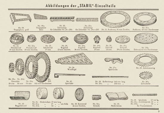 Walther Metall-Baukasten Stabil Katalog 1953