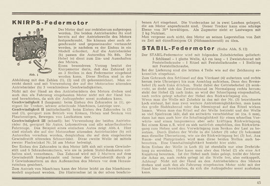 Walther Metall-Baukasten Stabil Katalog 1953