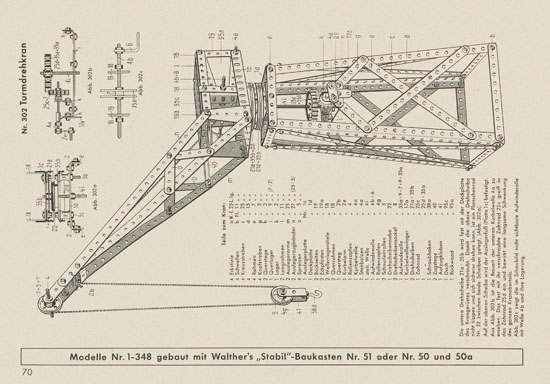 Walther Metall-Baukasten Stabil Katalog 1956