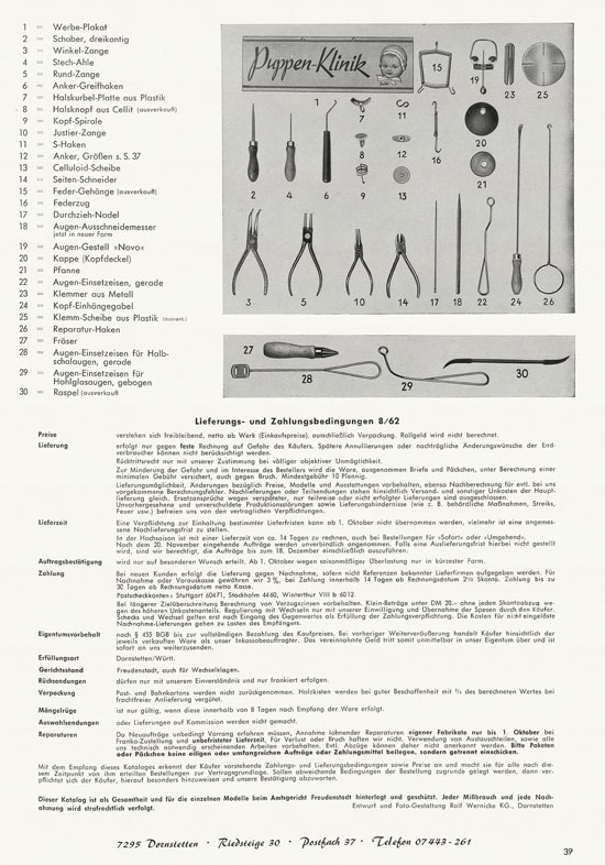 Wernicke Hauptkatalog 1962-1963