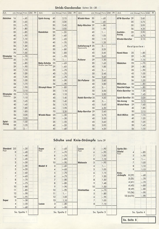 Wernicke Hauptkatalog 1964-1965