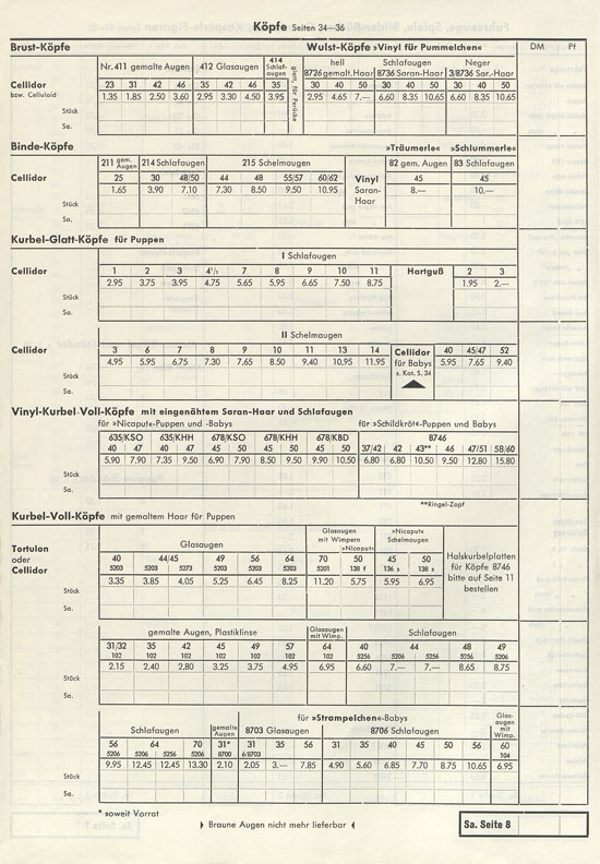 Seite 50 Wernicke Hauptkatalog 1964-1965