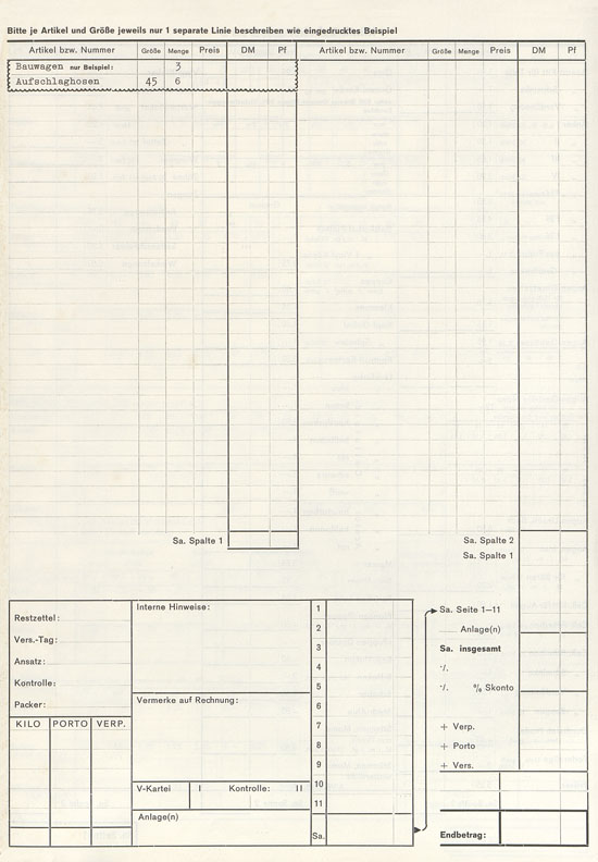 Wernicke Hauptkatalog 1964-1965