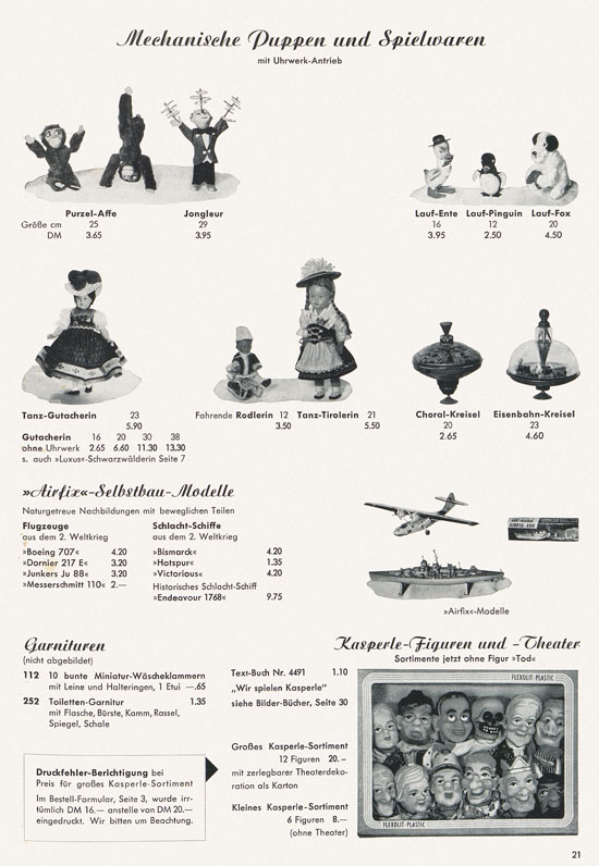 Seite 21 Wernicke Hauptkatalog 1965-1966