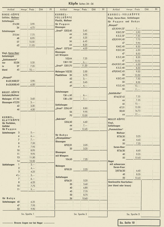 Seite 52 Wernicke Hauptkatalog 1965-1966