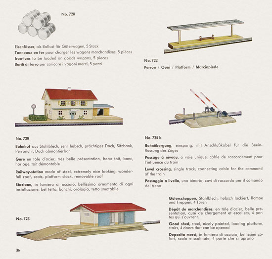 Wesa Schweizer Elektrische Modelleisenbahn Spur 13 mm Katalog 1960