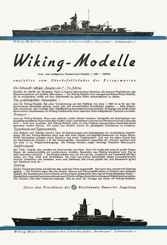 Seite 1 Wiking Katalog Schiffsmodelle 1938