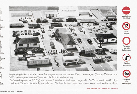 Wiking Preisliste 1950