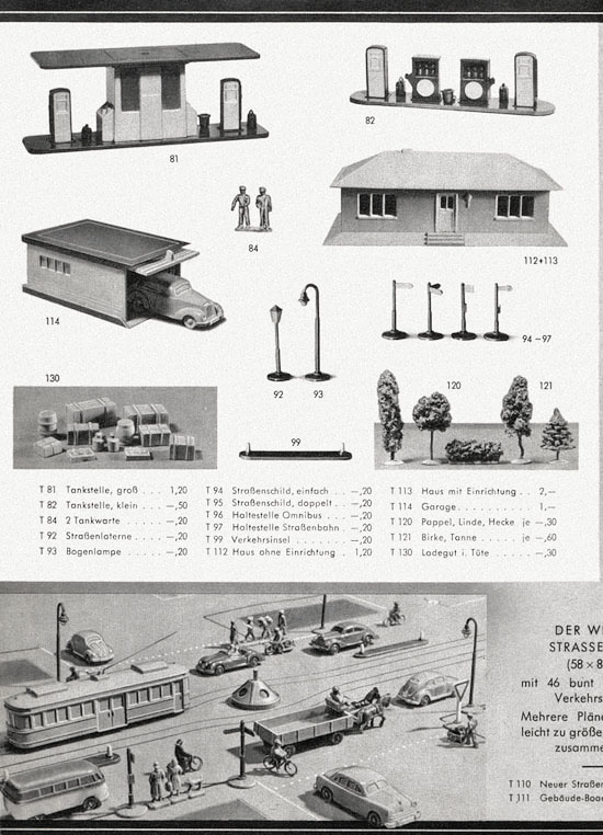 Wiking Katalog 1954, Wiking Modellbau Kataloge, Preisliste 1954, Bildpreisliste 1954, Verkehrsmodelle 1954