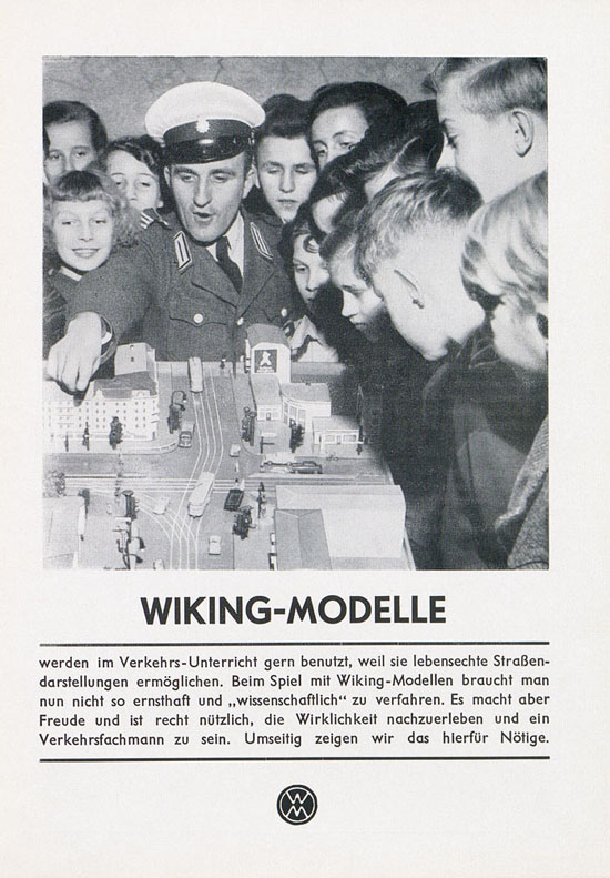 Seite 1 Wiking Katalog 1954, Wiking Modellbau Kataloge, Preisliste 1954, Bildpreisliste 1954, Verkehrsmodelle 1954