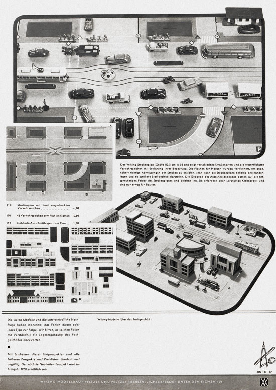 Seite 6 Wiking Katalog 1957, Wiking Modellbau Kataloge, Preisliste 1957, Bildpreisliste 1957, Verkehrsmodelle 1957