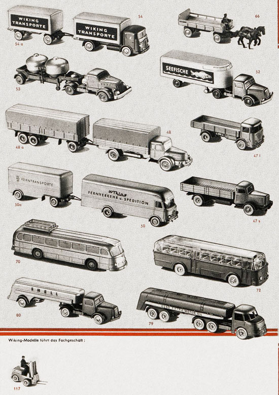 Seite 4 Wiking Bildpreisliste Österreich 1958, Wiking Modellbau Katalog 1958
