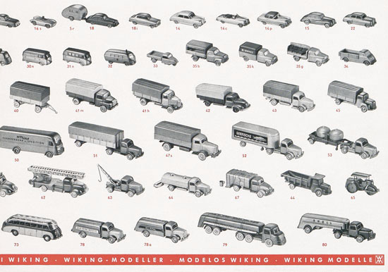 Seite 3 Wiking Katalog 1959, Wiking Modellbau Kataloge, Preisliste 1959, Bildpreisliste 1959, Verkehrsmodelle 1959