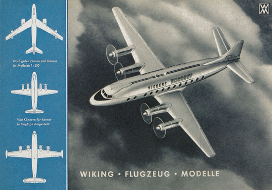 Wiking Flugzeugmodelle 1959