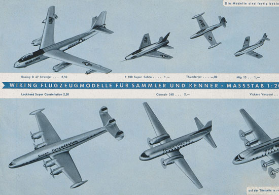 Seite 2 Wiking Flugzeugmodelle 1959