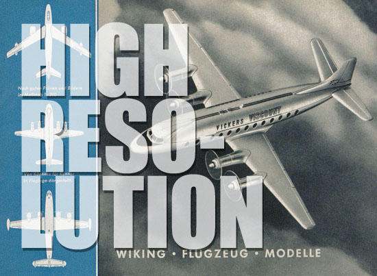 Wiking Flugzeugmodelle 1959