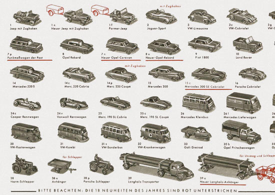 Seite 2 Wiking Verkehrsmodelle 1963, Wiking Modellbau Katalog 1963