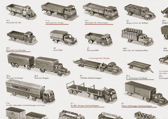 Wiking Verkehrsmodelle 1963, Wiking Modellbau Katalog 1963