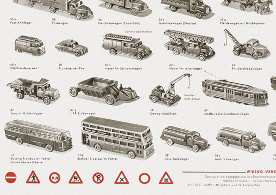 Wiking Verkehrsmodelle 1963, Wiking Modellbau Katalog 1963