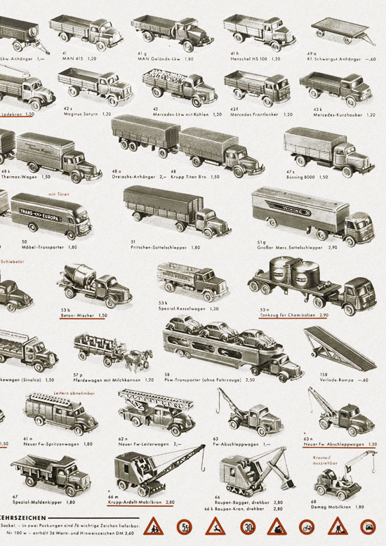 Seite 3 Wiking Verkehrsmodelle 1964, Wiking Modellbau Katalog 1964