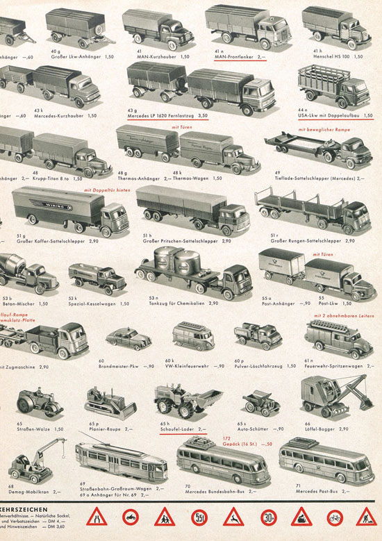 Seite 3 Wiking Katalog 1966, Wiking Modellbau Kataloge, Preisliste 1966, Bildpreisliste 1966, Verkehrsmodelle 1966