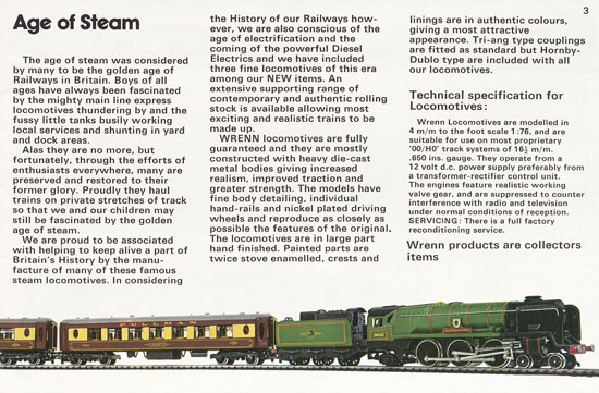 Wrenn Railways catalogue 1973