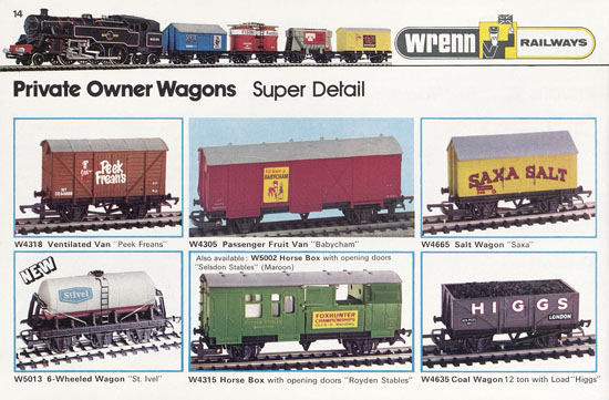 Wrenn Railways catalogue 1973