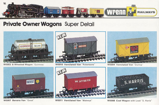 Wrenn Railways catalogue 1973