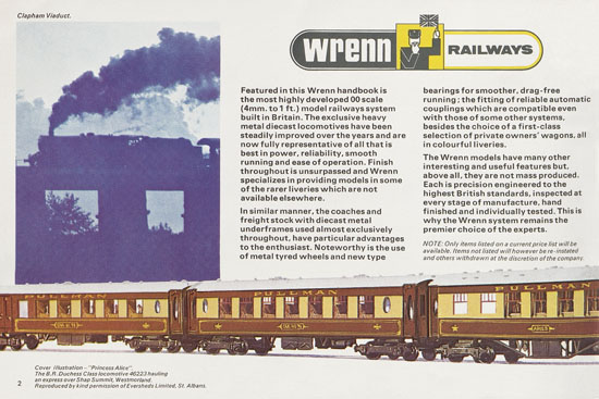 Wrenn Railways catalogue 1978