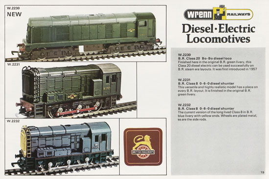 Wrenn Railways catalogue 1978