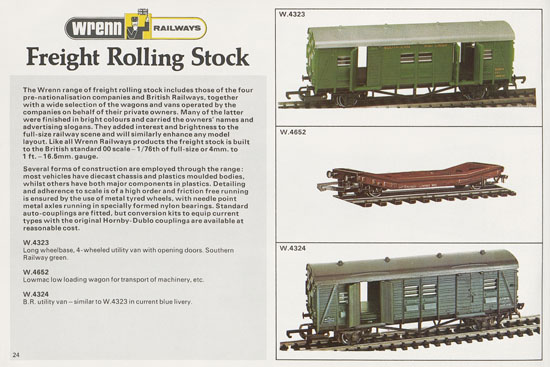 Wrenn Railways catalogue 1978