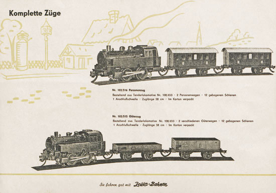 Zeuke-Bahnen Katalog 1957