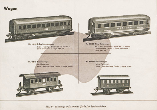 Zeuke-Bahnen Katalog 1957