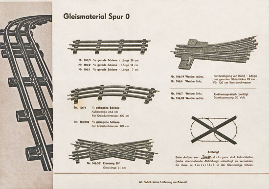 Seite 16 Zeuke-Bahnen Katalog 1957