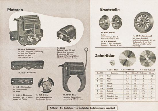 Seite 22 Zeuke-Bahnen Katalog 1957