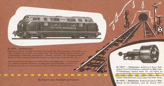 Zeuke-Bahnen Katalog 1959-1960