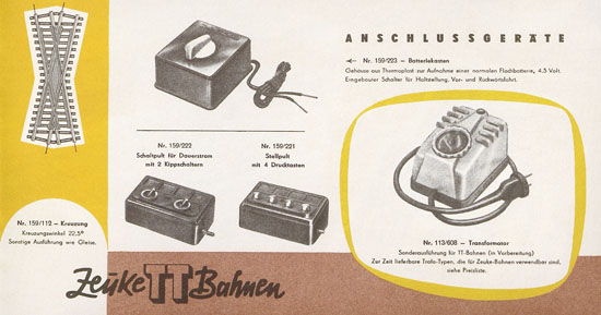 Seite 11 Zeuke-Bahnen Katalog 1959-1960