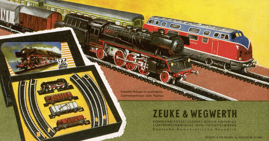 Zeuke-Bahnen Katalog 1959-1960