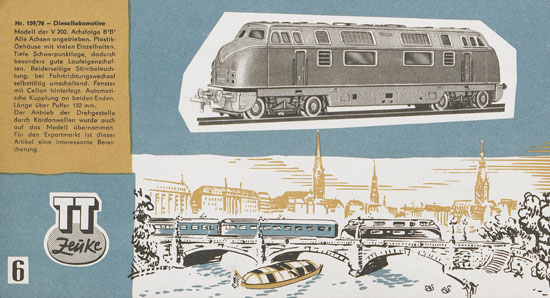 Zeuke-Bahnen Katalog 1961/1962