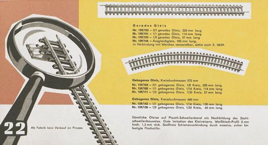 Zeuke-Bahnen Katalog 1961/1962