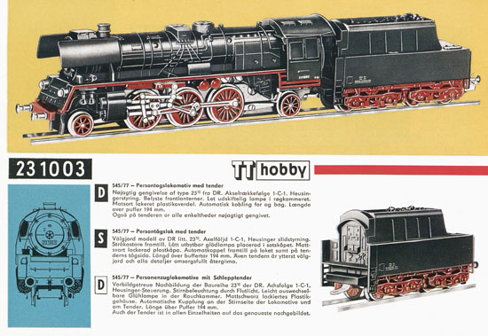 Zeuke TT-Bahnen Katalog 1967/1968