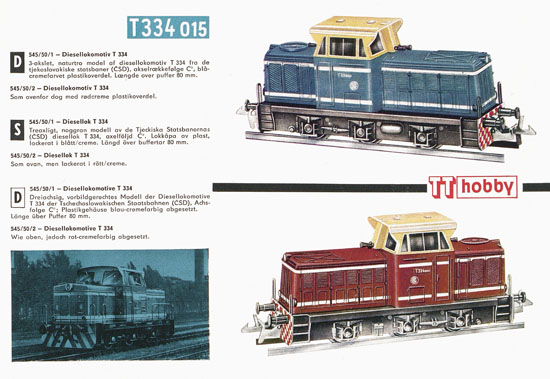 Zeuke TT-Bahnen Katalog 1967/1968