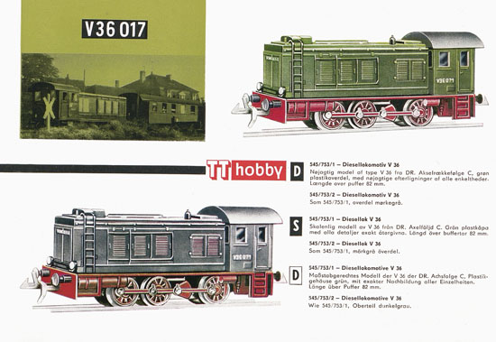 Zeuke TT-Bahnen Katalog 1967/1968