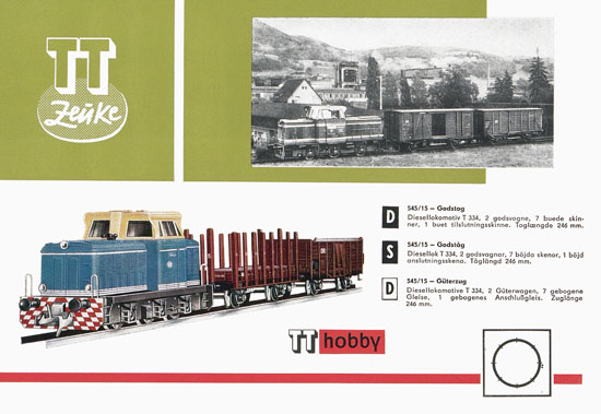 Zeuke TT-Bahnen Katalog 1967/1968