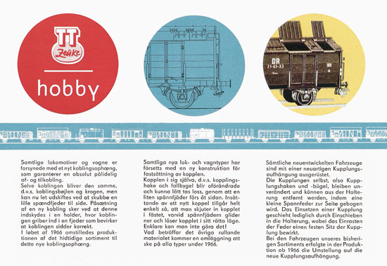 Zeuke TT-Bahnen Katalog 1967/1968