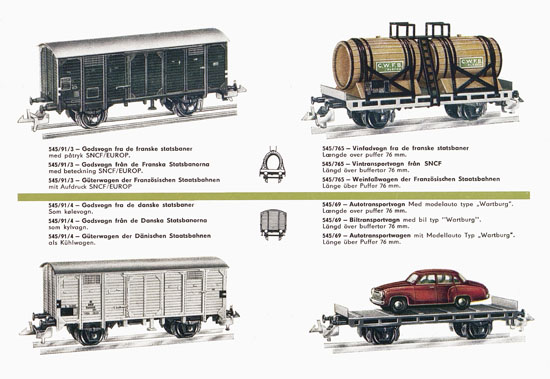 Zeuke TT-Bahnen Katalog 1967/1968