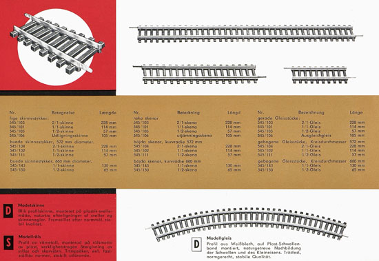 Zeuke TT-Bahnen Katalog 1967/1968